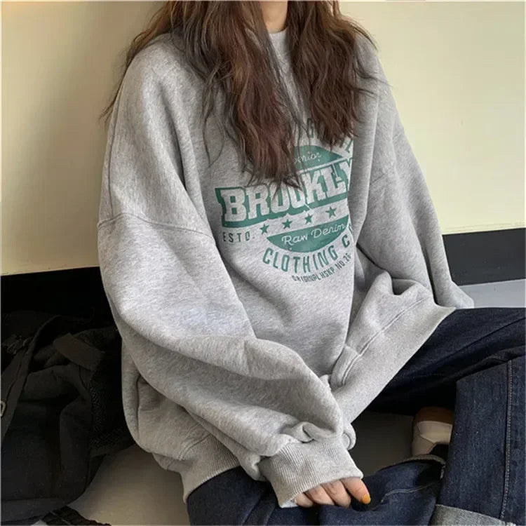 Women Hoodies Office Lady Loose Coast