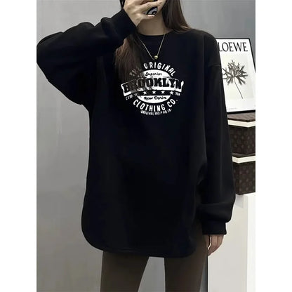 Women Hoodies Office Lady Loose Coast