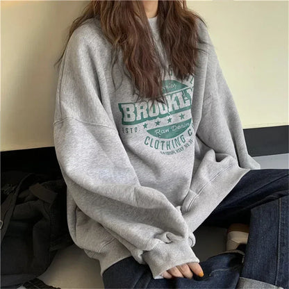 Women Hoodies Office Lady Loose Coast